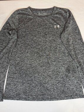 Under Armour Long Sleeve Heat Gear T-Shirt Men's S Gray